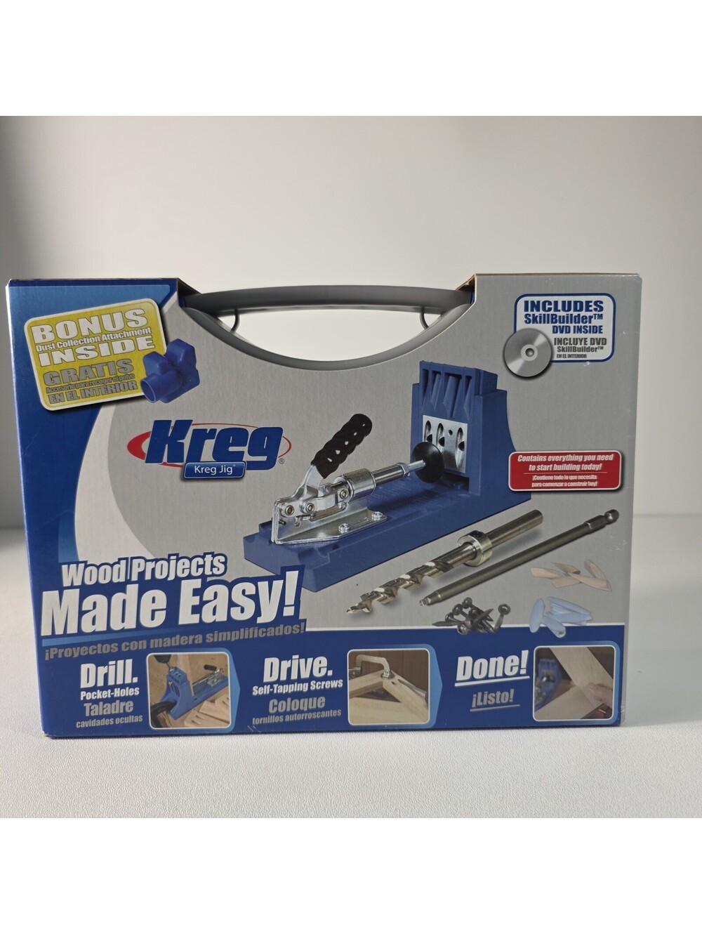 Kreg Jig K4 Pocket Hole System Kit w/ Case Bits DVD Woodworking NEW In Box